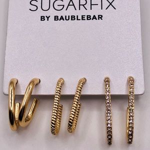 Sugarfix by Baublebar set of 3 earrings, Nickel Free